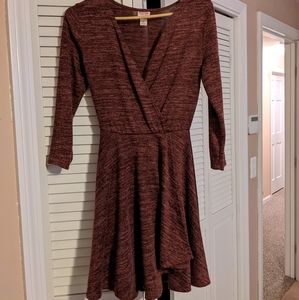 Mossimo 3/4 Length Sleeve Wrap Style Dress